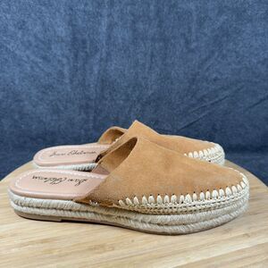Sam Edelman Tan Espadrille Mules with Jute Sole